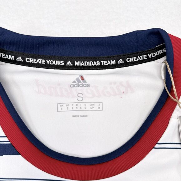 Cagliari Calcio Football Club Soccer Jersey Size Small White Red Italy NEW - Picture 6 of 13